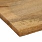 vidaXL Επιφάνεια Τραπεζιού 90x80x3,8 εκ. Live Edge Μασίφ Ξύλο Μάνγκο
