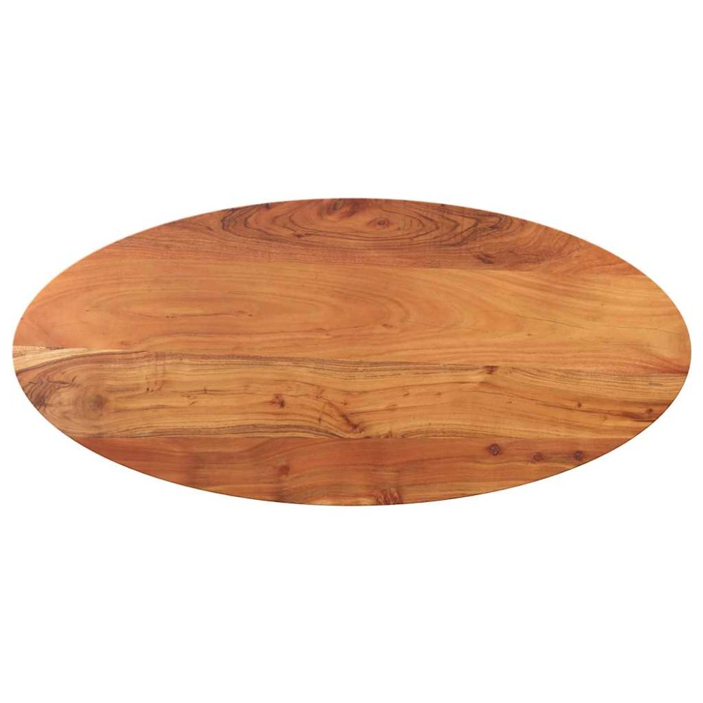 vidaXL Επιφάνεια Τραπεζιού Οβάλ 120x60x2,5 εκ. Μασίφ Ξύλο Ακακίας