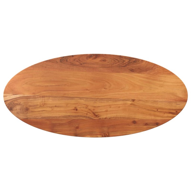 vidaXL Επιφάνεια Τραπεζιού Οβάλ 140x60x2,5 εκ. Μασίφ Ξύλο Ακακίας
