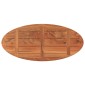 vidaXL Επιφάνεια Τραπεζιού Οβάλ 120x50x3,8 εκ. Μασίφ Ξύλο Ακακίας