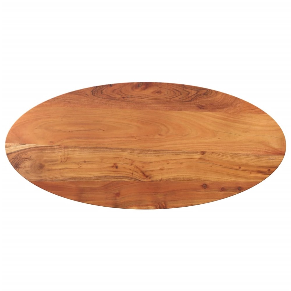 vidaXL Επιφάνεια Τραπεζιού Οβάλ 120x60x3,8 εκ. Μασίφ Ξύλο Ακακίας
