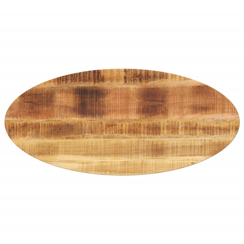 vidaXL Επιφάνεια Τραπεζιού Οβάλ 100x40x2,5 εκ. Μασίφ Ξύλο Μάνγκο