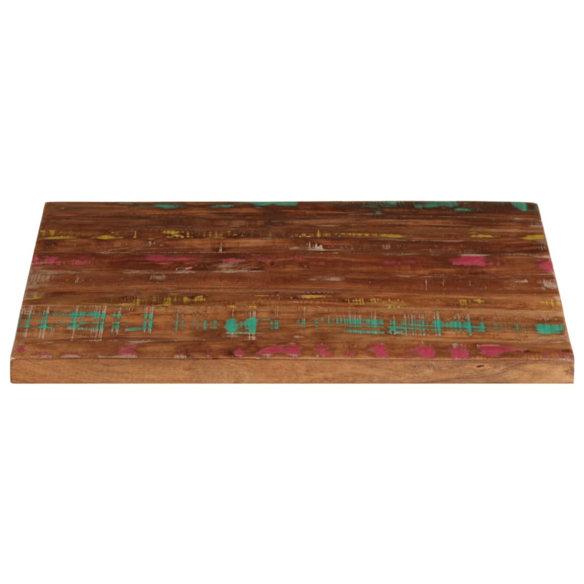 vidaXL Επιτραπέζιο 80x80x1,5 cm τετράγωνο στερεό ξύλο αναγεννημένο