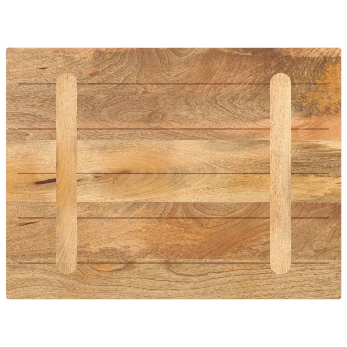 vidaXL Επιφάνεια Τραπεζιού Ορθογώνια 80x70x3,8 εκ. Μασίφ Ξύλο Μάνγκο