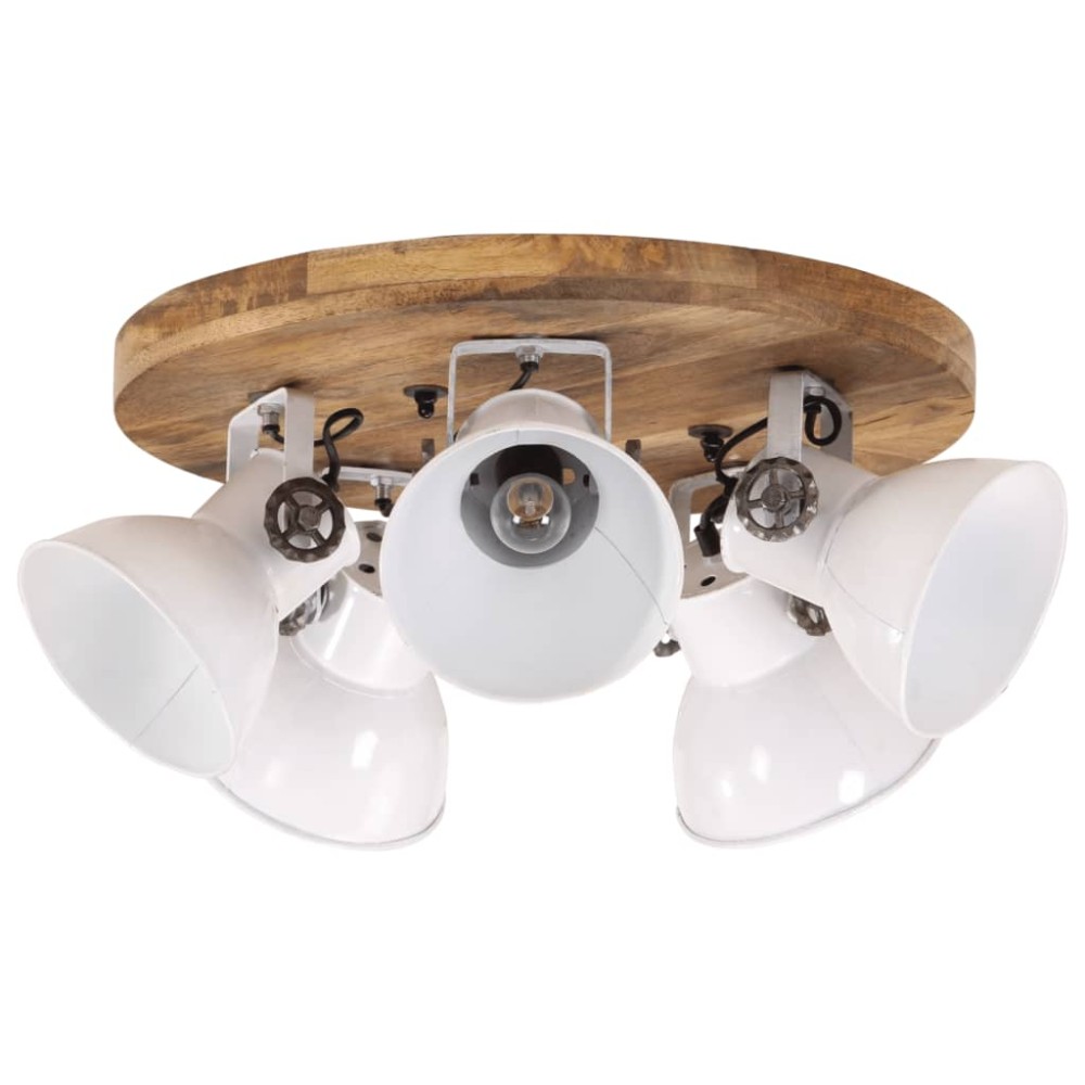 vidaXL Φωτιστικό Οροφής 25 W Αντικέ Λευκό 50x50x25 εκ. Ε27