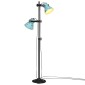 vidaXL Φωτιστικό Δαπέδου 25 W Αντικέ Μπλε 25 x 25 x 90/140 εκ. Ε27