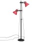 vidaXL Φωτιστικό Δαπέδου 25 W Αντικέ Κόκκινο 25 x 25 x 90/140 εκ. Ε27