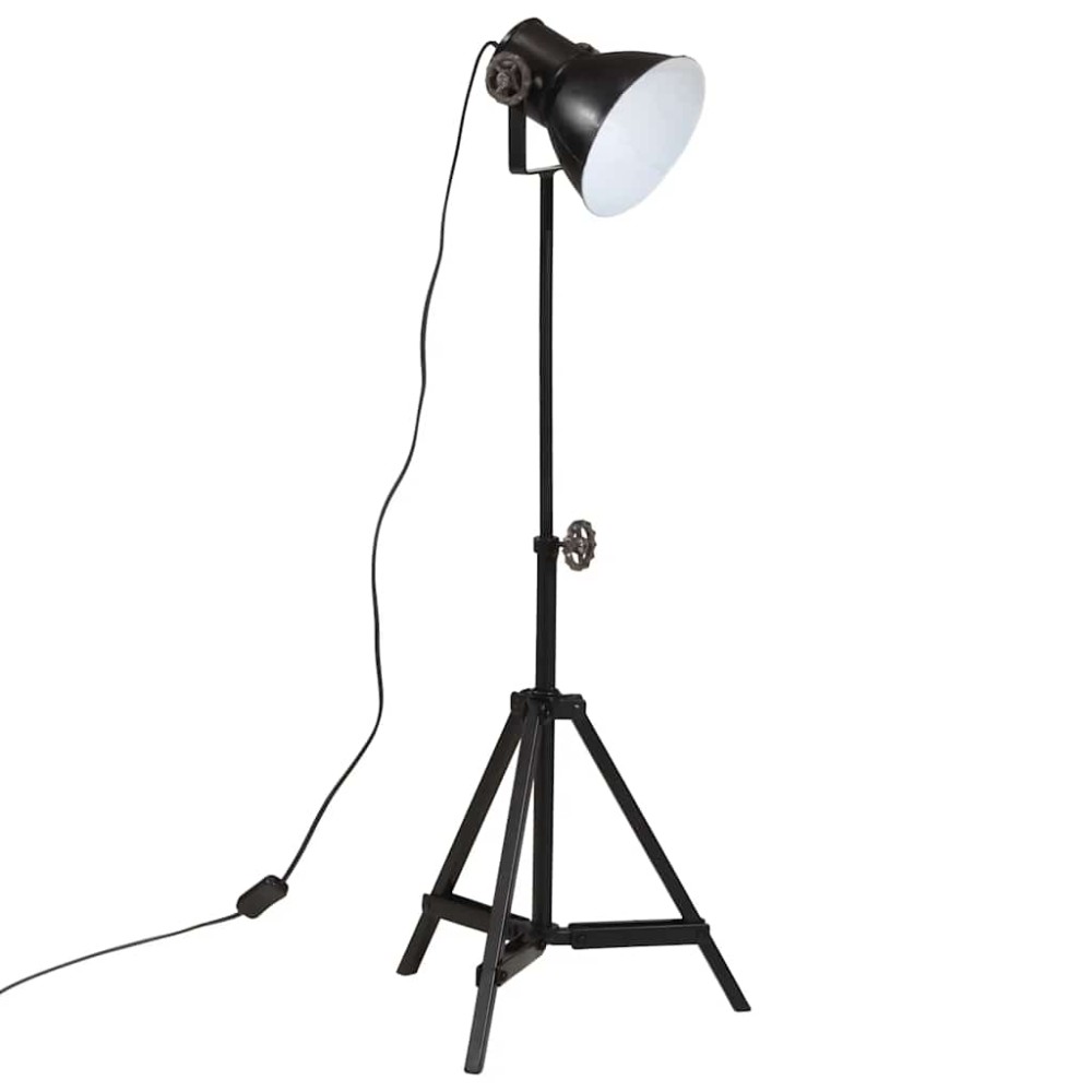 vidaXL Φωτιστικό Δαπέδου 25 W Μαύρο 35x35x65/95 εκ. Ε27