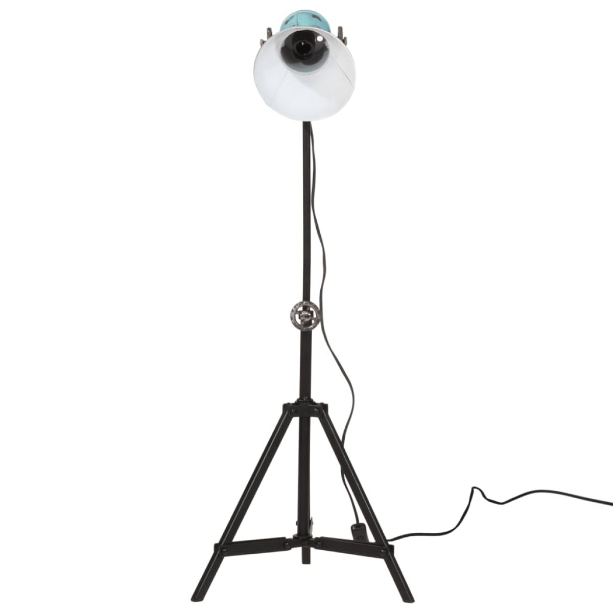 vidaXL Φωτιστικό Δαπέδου 25 W Αντικέ Μπλε 35x35x65/95 εκ. Ε27
