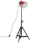 vidaXL Φωτιστικό Δαπέδου 25 W Αντικέ Κόκκινο 35x35x65/95 εκ. Ε27