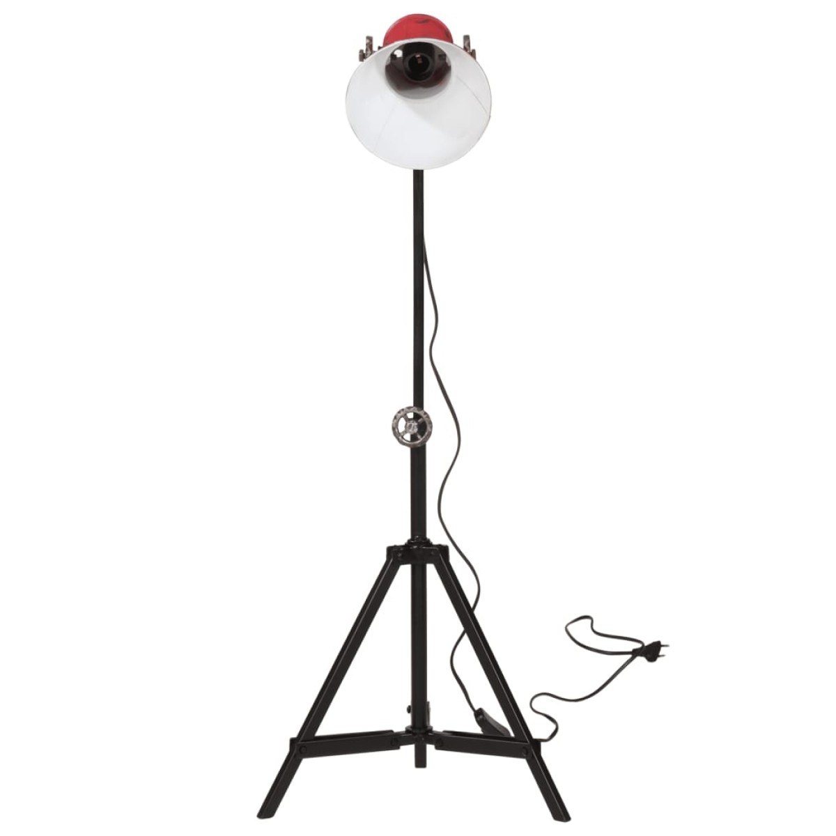 vidaXL Φωτιστικό Δαπέδου 25 W Αντικέ Κόκκινο 35x35x65/95 εκ. Ε27