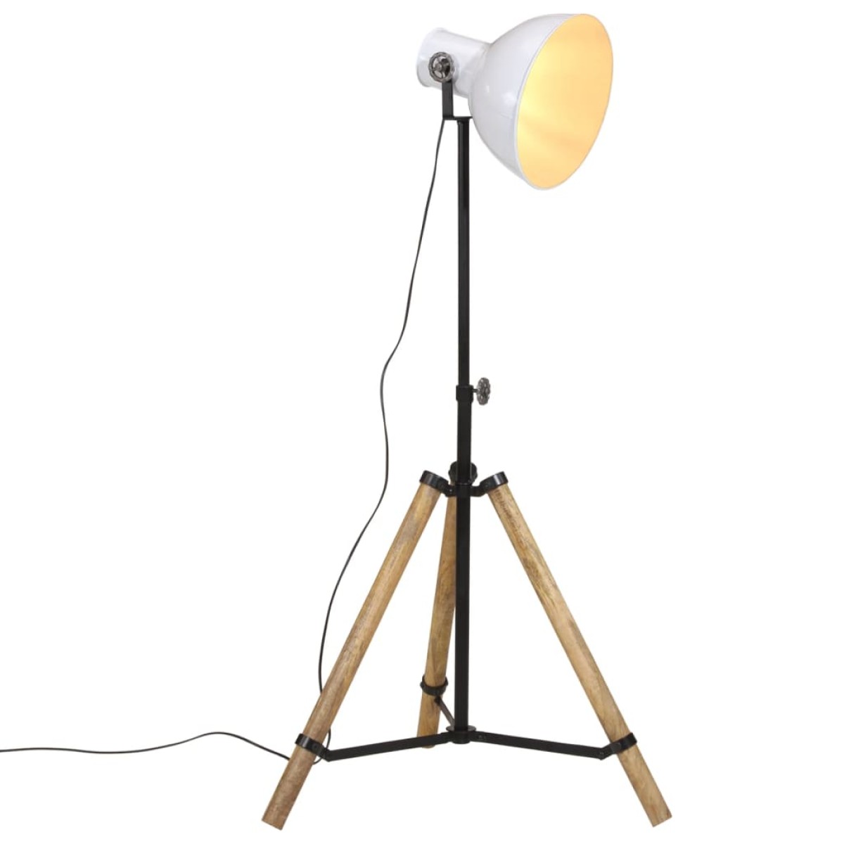 vidaXL Φωτιστικό Δαπέδου 25 W Λευκό 75x75x90-150 εκ. E27