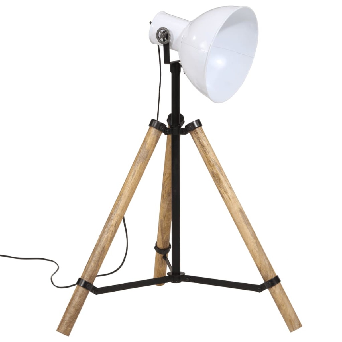 vidaXL Φωτιστικό Δαπέδου 25 W Λευκό 75x75x90-150 εκ. E27