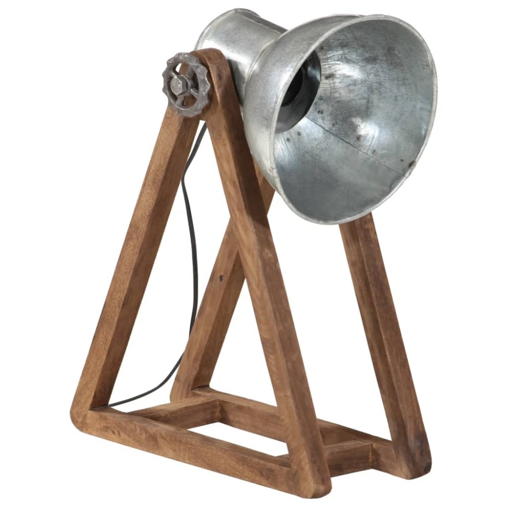 vidaXL Φωτιστικό Γραφείου 25 W Vintage Ασημί 30x17x40 εκ. Ε27