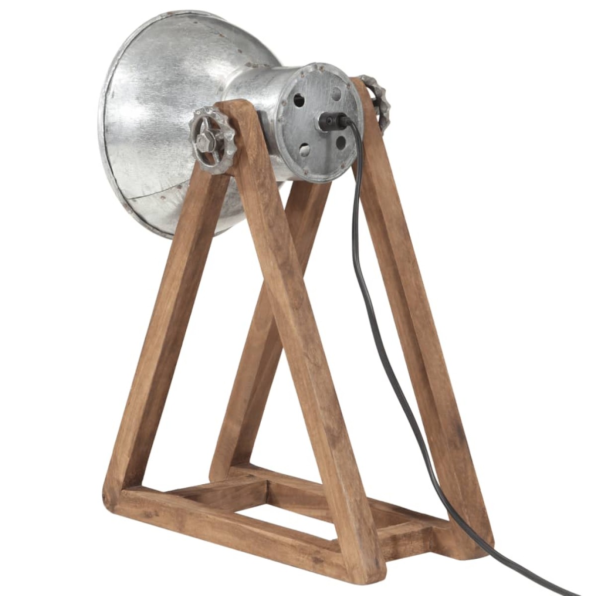 vidaXL Φωτιστικό Γραφείου 25 W Vintage Ασημί 30x17x40 εκ. Ε27