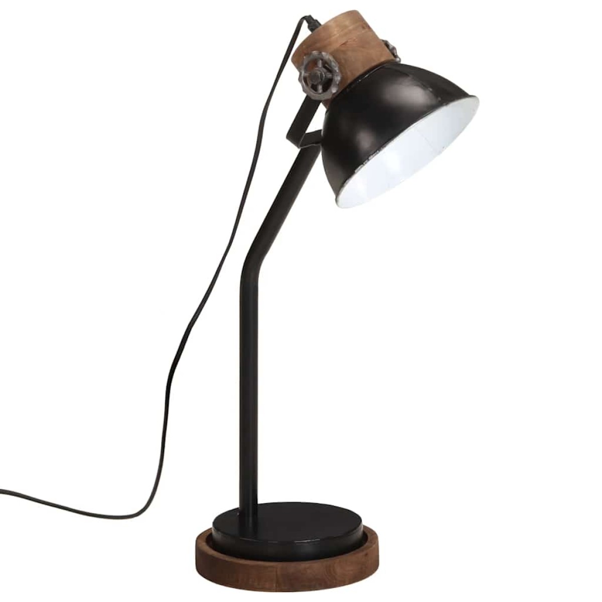 vidaXL Φωτιστικό Γραφείου 25 W Μαύρο 18x18x60 εκ. Ε27