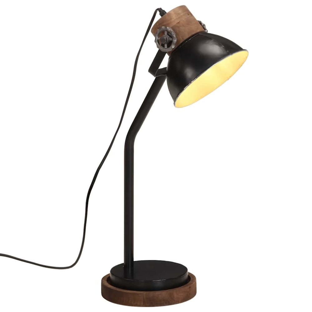 vidaXL Φωτιστικό Γραφείου 25 W Μαύρο 18x18x60 εκ. Ε27