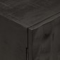 vidaXL Κομοδίνο Μαύρο 40x30x50 εκ. από Μασίφ Ξύλο Μάνγκο και Σίδερο