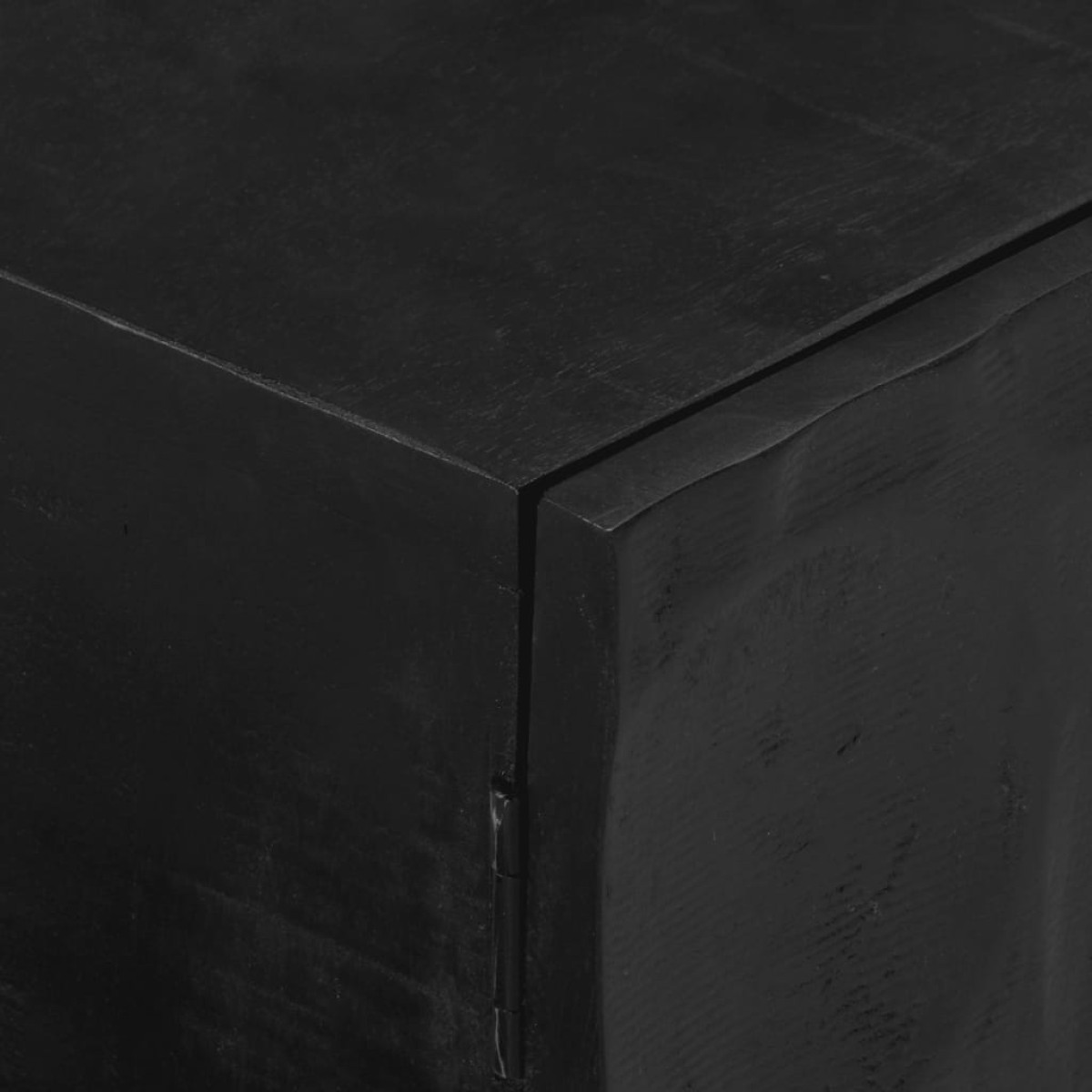 vidaXL Έπιπλο Τηλεόρασης Μαύρο 110x30x40εκ.Μασίφ Ξύλο Μάνγκο & Σίδηρος