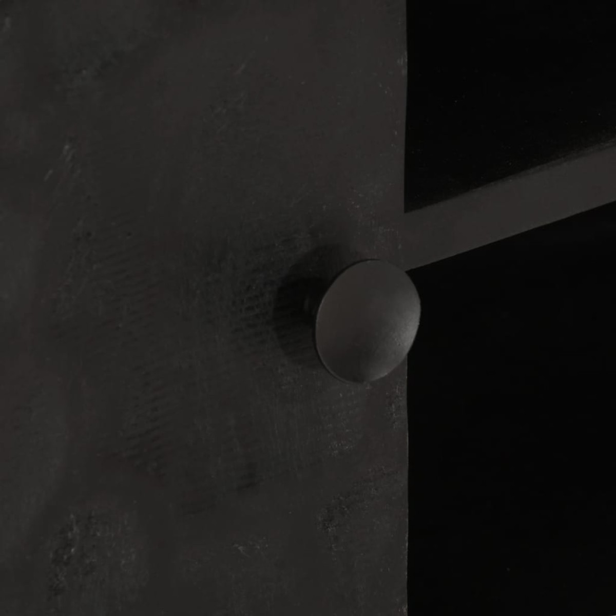 vidaXL Έπιπλο Τηλεόρασης Μαύρο 110x30x40εκ.Μασίφ Ξύλο Μάνγκο & Σίδηρος