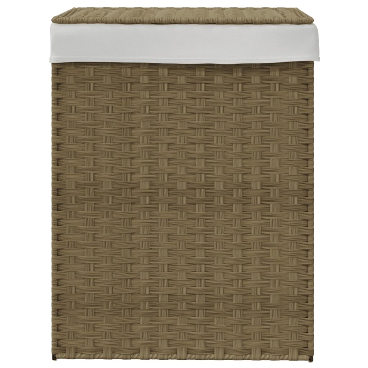 vidaXL Καλάθι Πλυντηρίου με Καπάκι 46 x 33 x 60 εκ. Συνθετικό Ρατάν