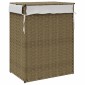 vidaXL Καλάθι Πλυντηρίου με Καπάκι 46 x 33 x 60 εκ. Συνθετικό Ρατάν