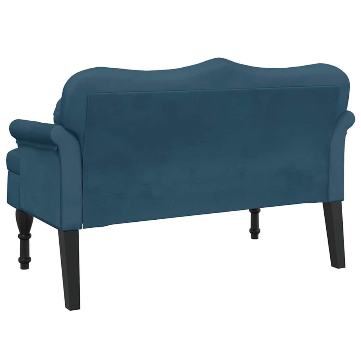 vidaXL Παγκάκι με Μαξιλάρια Μπλε 120,5 x 65 x 75 εκ. Βελούδινο