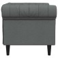 vidaXL Πολυθρόνα Chesterfield Σκούρο Γκρι Υφασμάτινη