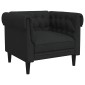 vidaXL Πολυθρόνα Chesterfield Μαύρο Υφασμάτινη