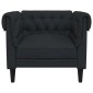 vidaXL Πολυθρόνα Chesterfield Μαύρο Υφασμάτινη
