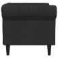 vidaXL Πολυθρόνα Chesterfield Μαύρο Υφασμάτινη