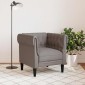 vidaXL Πολυθρόνα Chesterfield Taupe Υφασμάτινη