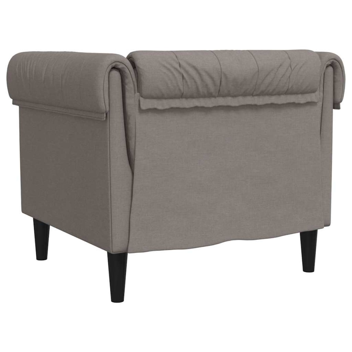 vidaXL Πολυθρόνα Chesterfield Taupe Υφασμάτινη