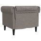 vidaXL Πολυθρόνα Chesterfield Taupe Υφασμάτινη