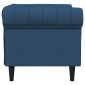 vidaXL Πολυθρόνα Chesterfield Μπλε Υφασμάτινη