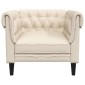 vidaXL Πολυθρόνα Chesterfield Λινό
