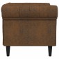 vidaXL Πολυθρόνα Chesterfield Καφέ Υφασμάτινη