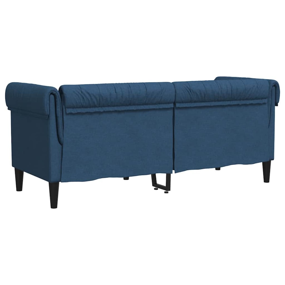 vidaXL Καναπές Διθέσιος Chesterfield Μπλε Υφασμάτινος