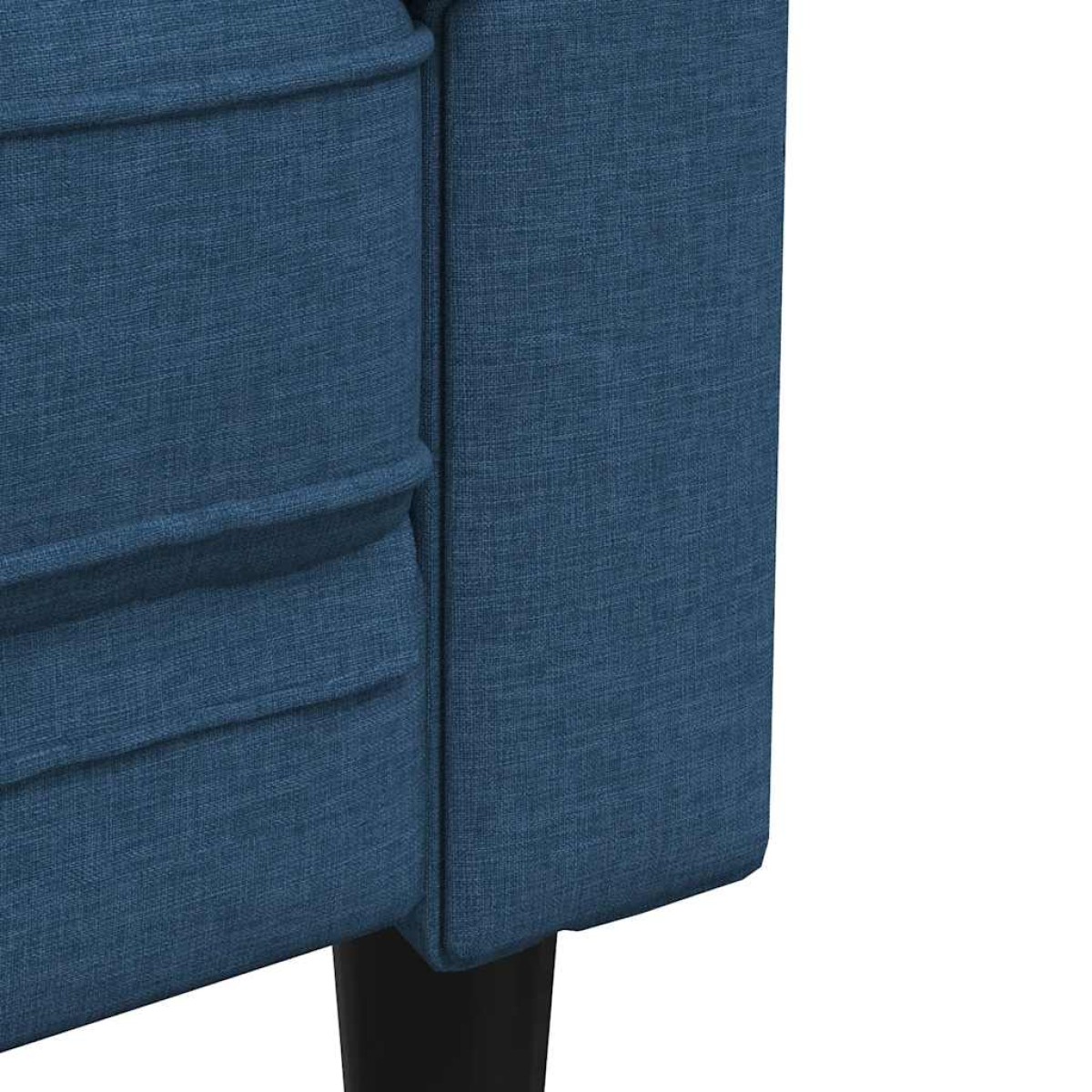 vidaXL Καναπές Διθέσιος Chesterfield Μπλε Υφασμάτινος