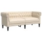 vidaXL Καναπές Διθέσιος Chesterfield Λινό