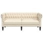 vidaXL Καναπές Διθέσιος Chesterfield Λινό