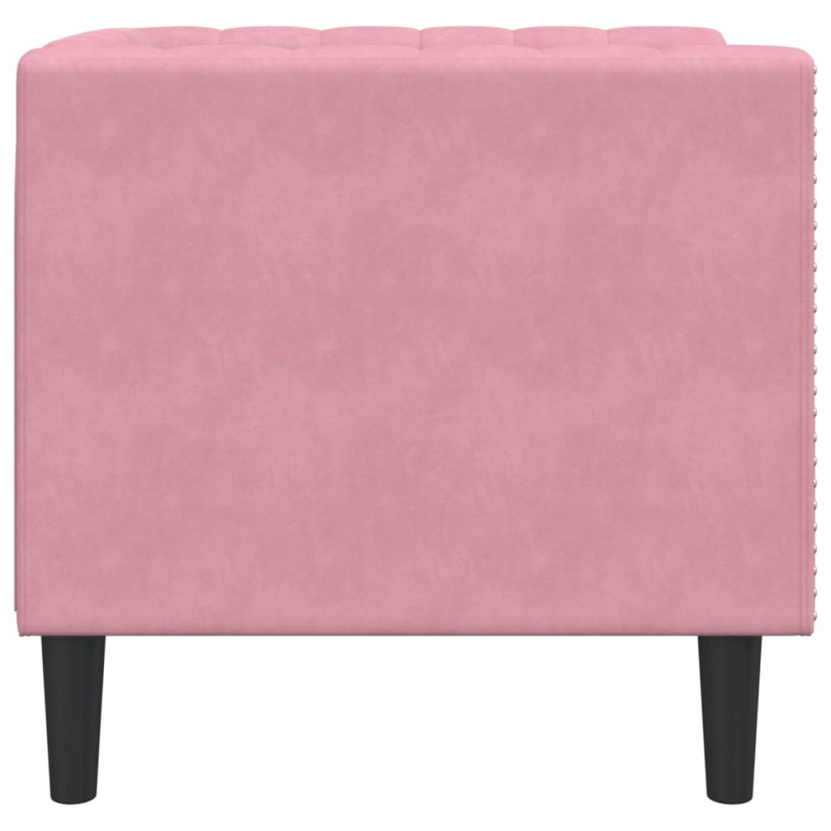 vidaXL Πολυθρόνα Chesterfield Ροζ Βελούδινη