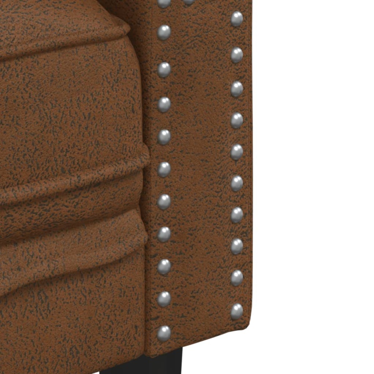 vidaXL Πολυθρόνα Chesterfield Καφέ από Συνθετικό Καστόρι