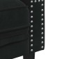 vidaXL Καναπές Διθέσιος Chesterfield με Στηρίγματα Μαύρο Βελούδο