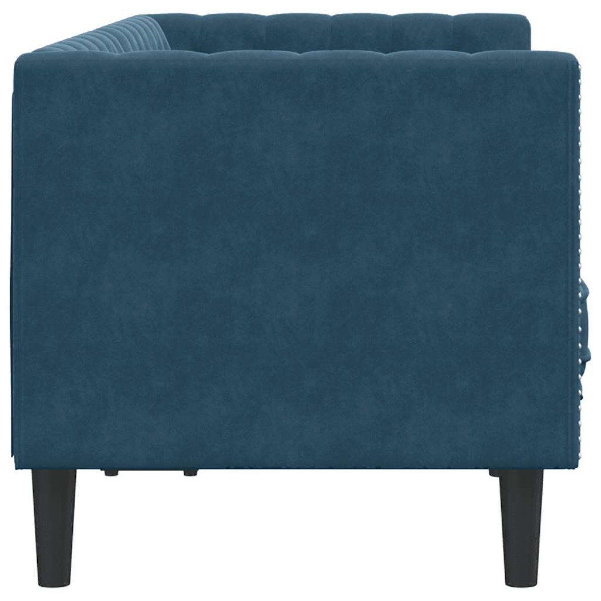 vidaXL Καναπές Chesterfield Διθέσιος με Στηρίγματα από Μπλε Βελούδο
