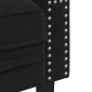 vidaXL Καναπές Διθέσιος Chesterfield με Στηρίγματα Μαύρο Βελούδο