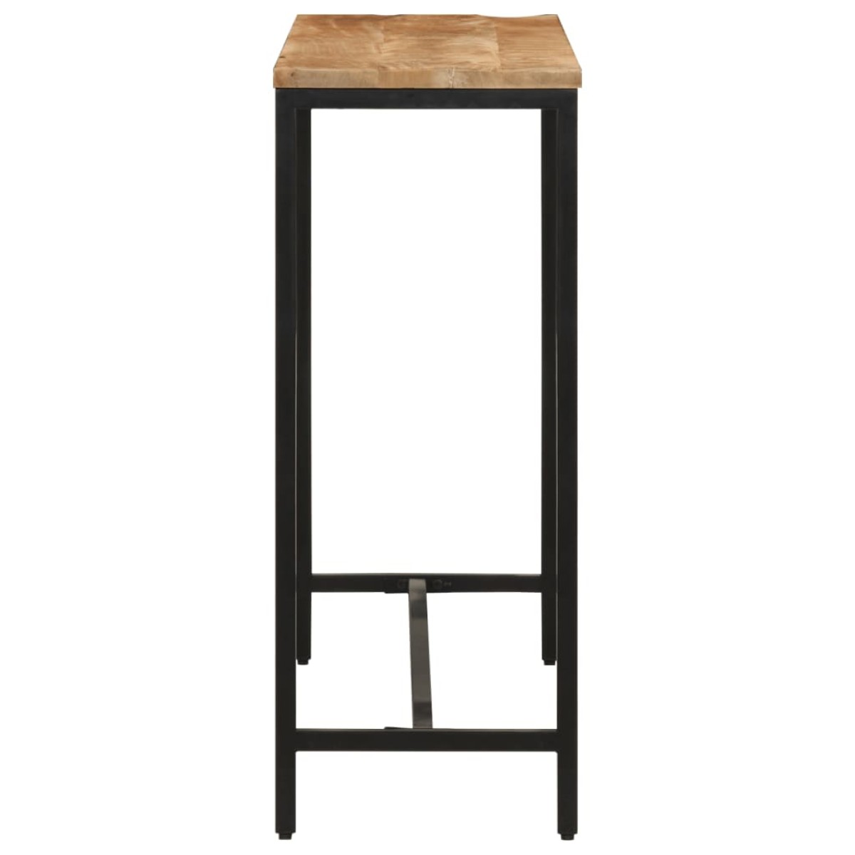 vidaXL Τραπέζι Κονσόλα 110x30x75 εκ. Μασίφ Ακατ. Ξύλο Μάνγκο/Σίδηρο
