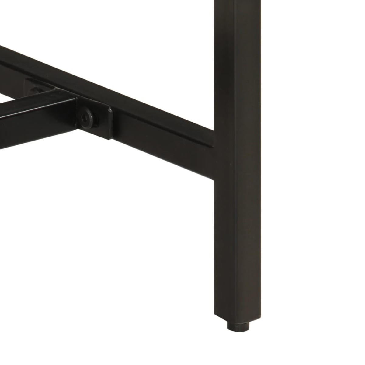 vidaXL Τραπέζι Κονσόλα 110x30x75 εκ. Μασίφ Ακατ. Ξύλο Μάνγκο/Σίδηρο