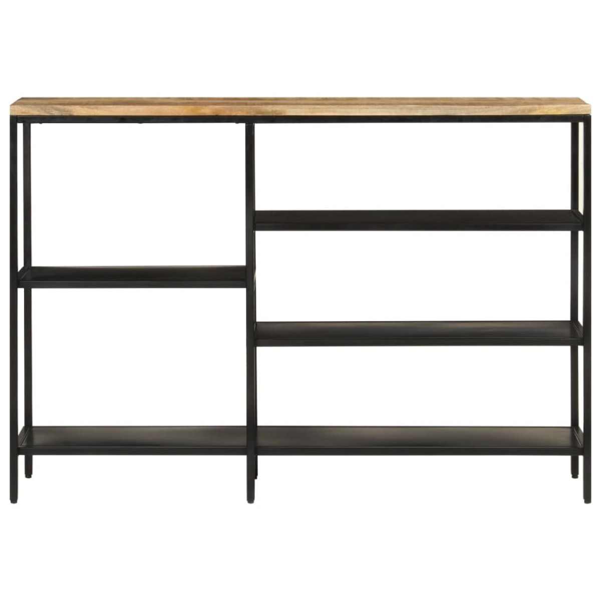 vidaXL Τραπέζι Κονσόλα 110x30x75 εκ. Μασίφ Ακατ. Ξύλο Μάνγκο/Σίδηρο