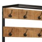 vidaXL Καλόγερος Χώρο Αποθ. Παπουτσιών 68x30x182 εκ Μασίφ Ακατ. Μάνγκο